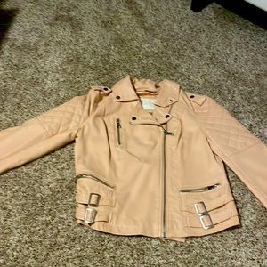 Ci Sono Vegan Leather Women’s Pink Jacket